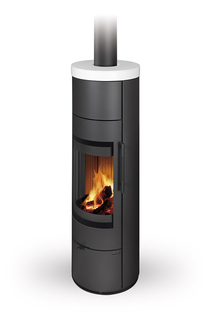 Soba lemne ceramica cu acumulare Romotop Alea 01 A vedere frontala