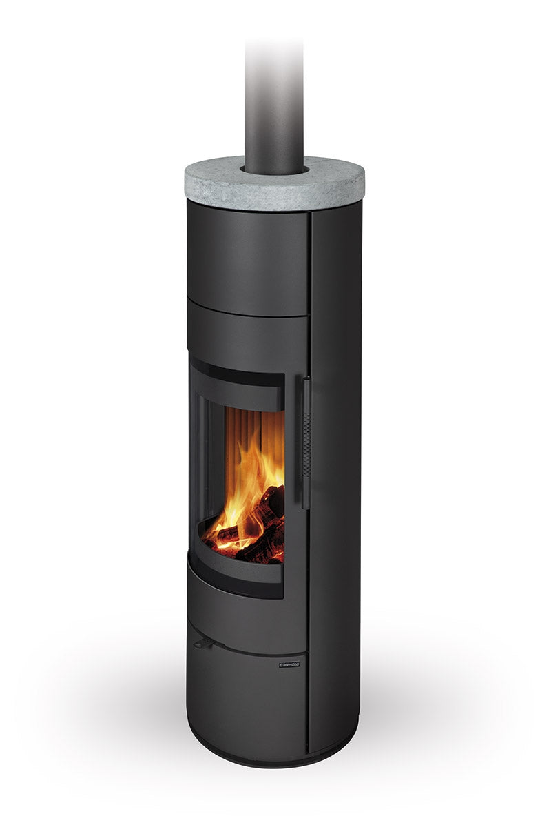 Soba lemne piatra serpentin cu acumulare Romotop Alea 02 A