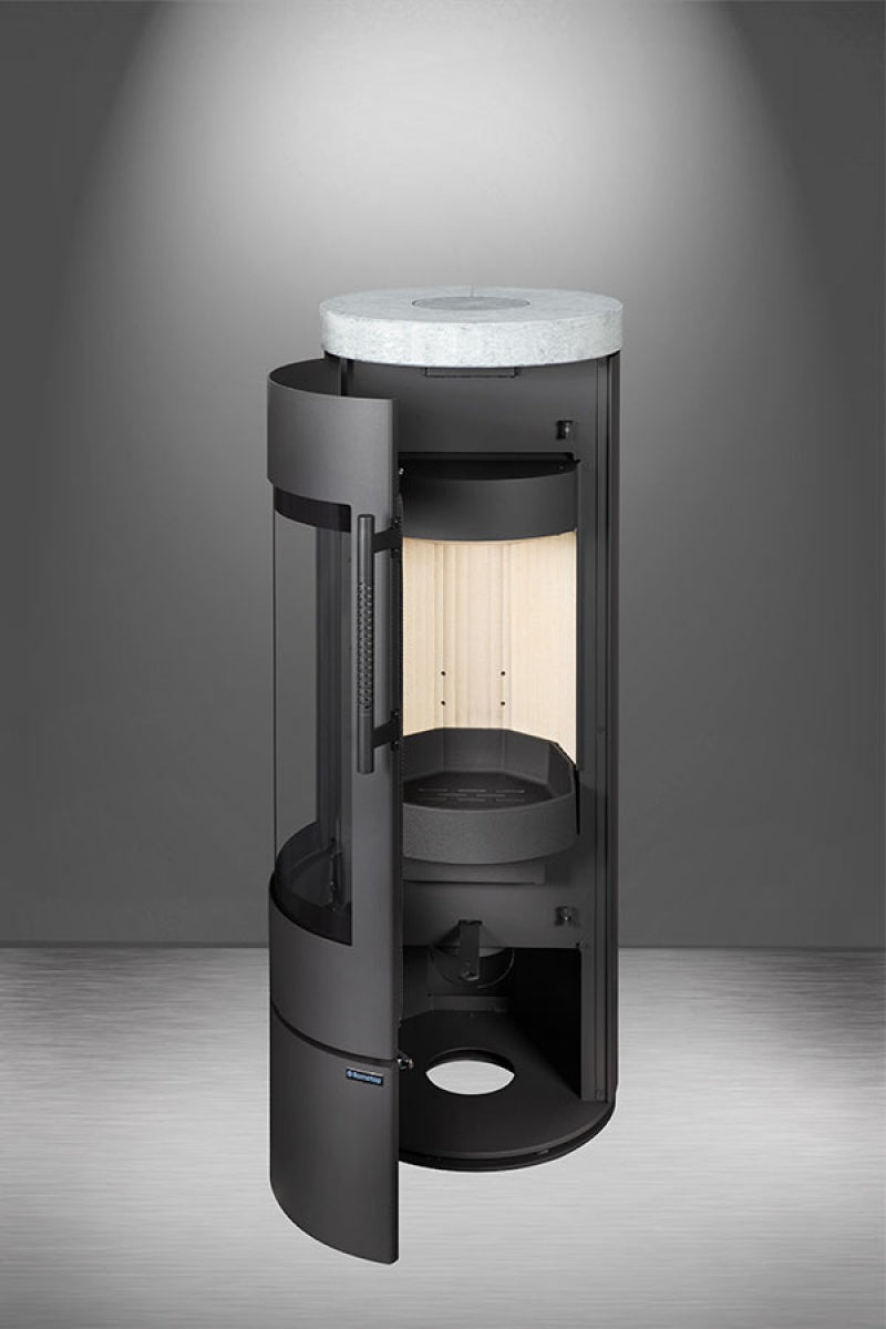Detaliu usa deschisa si maner ergonomic soba serpentin Alea 02