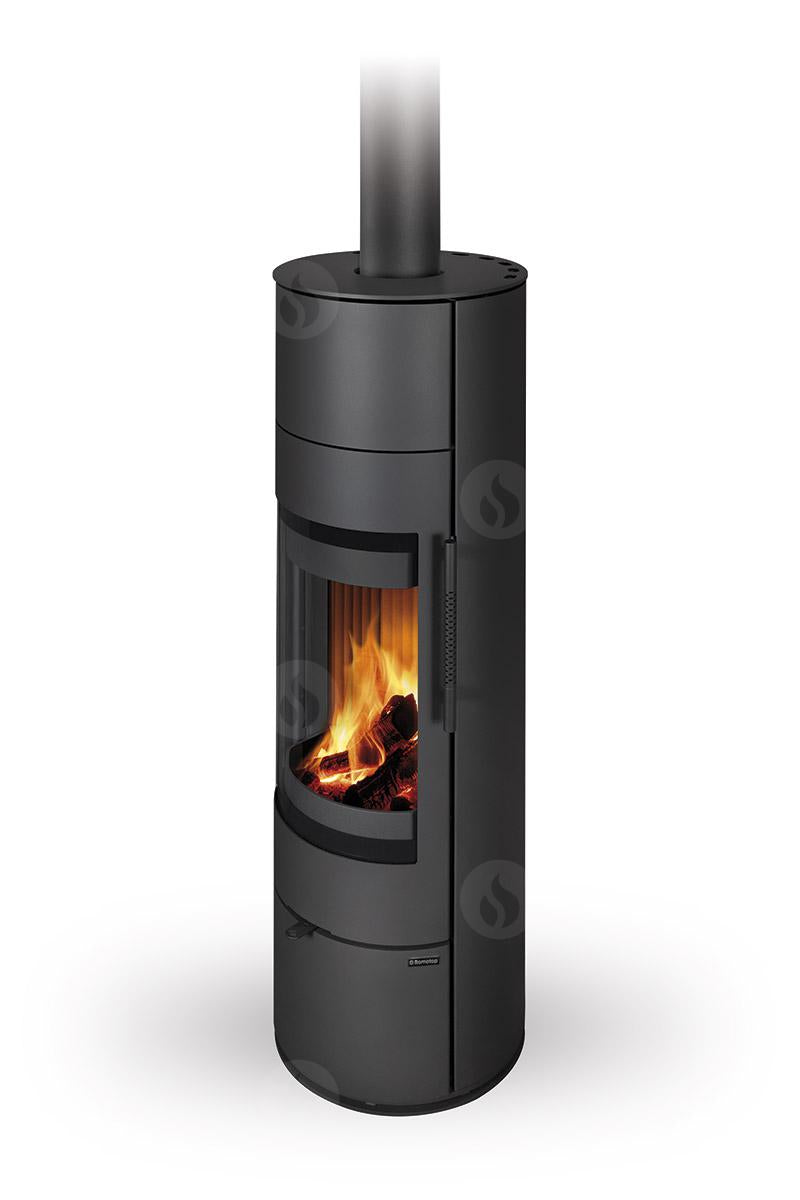 Soba lemne metalica cu acumulare Romotop Alea 03 A negru