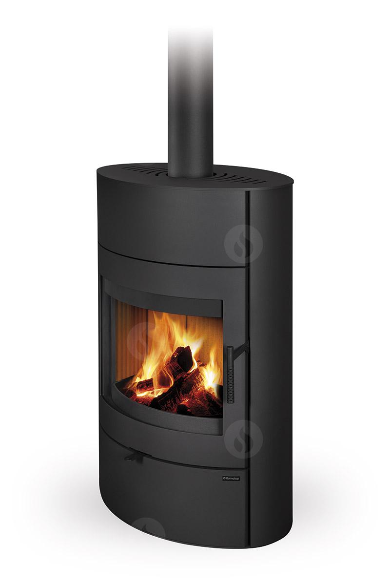 Soba lemne metalica Romotop Burgos 03 negru