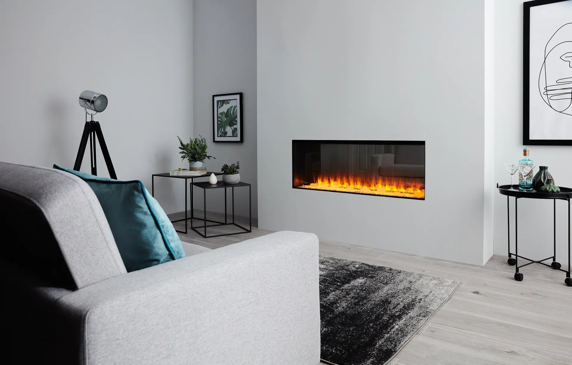Focar semineu electric New Forest 1200