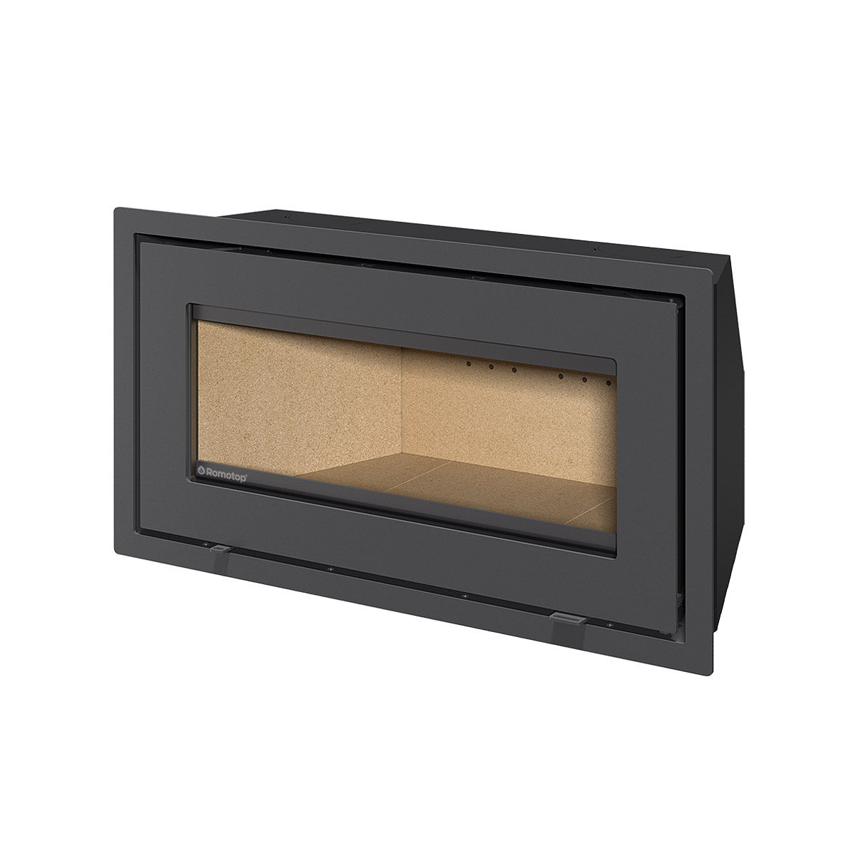 focar pentru semineu pe lemne, tip caseta. Romotop, gama Heat, 90x48