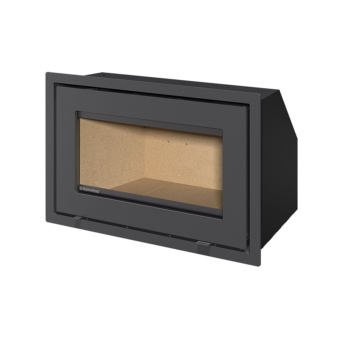 focar pentru semineu pe lemne, tip caseta. Romotop, gama Heat, 80x52