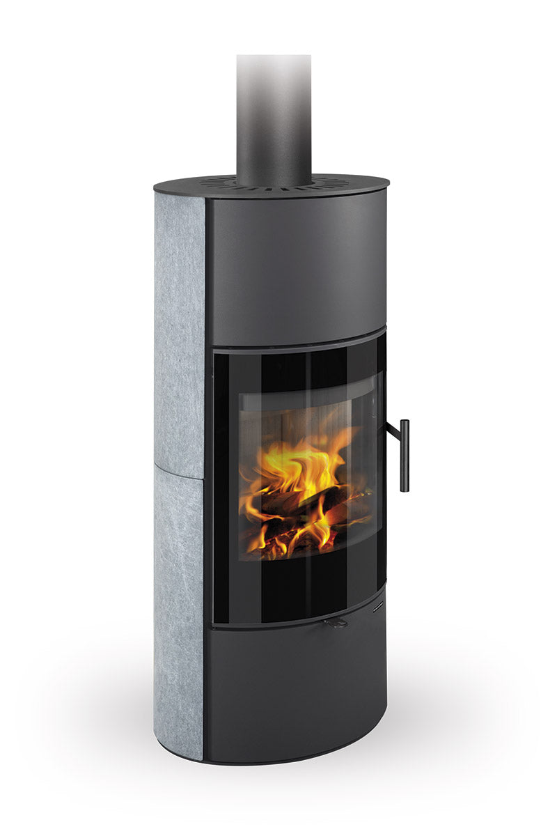 Soba lemne piatra serpentin cu acumulare Romotop Laredo H 20