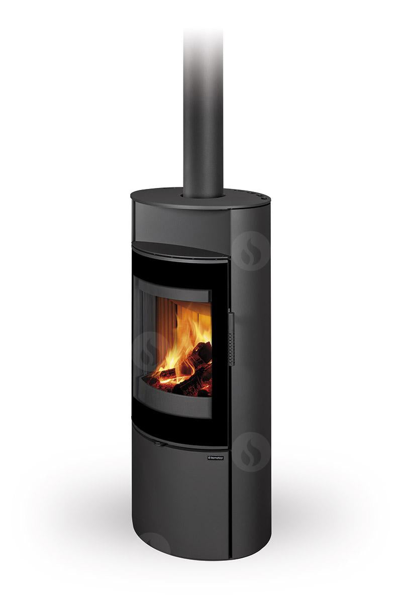 Soba lemne metalica Romotop Lugano 03 negru