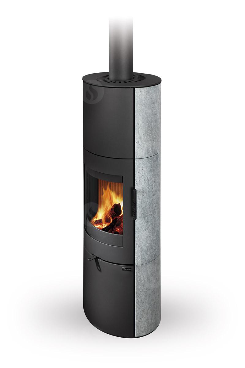 Soba lemne piatra serpentin cu acumulare Romotop Lugo N 02 A