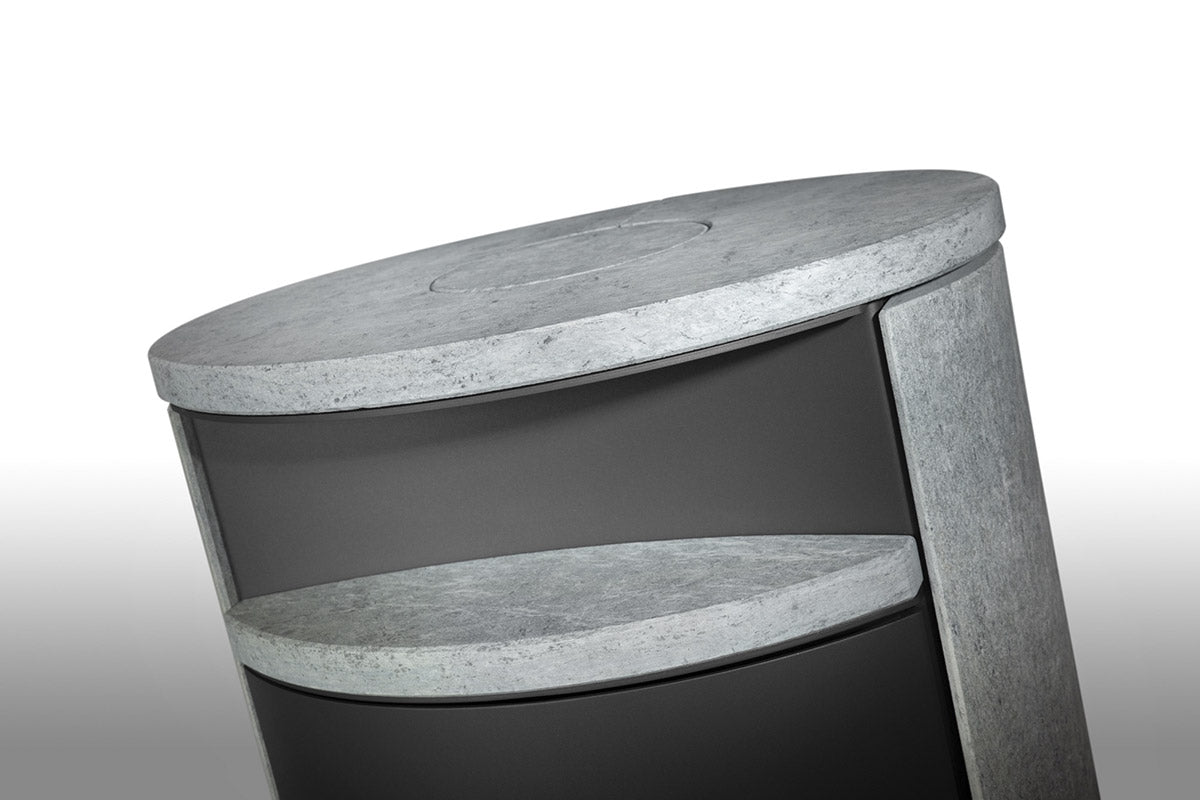 Detaliu textura piatra serpentin soba Lugo N 02