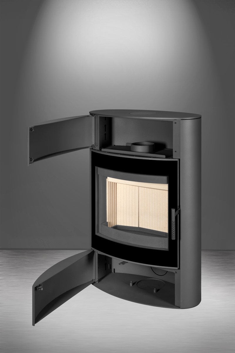 Detaliu maner ergonomic soba metalica Navia G H