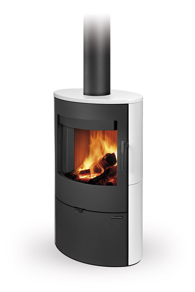 Soba lemne ceramica Romotop Ovalis 10 frontala