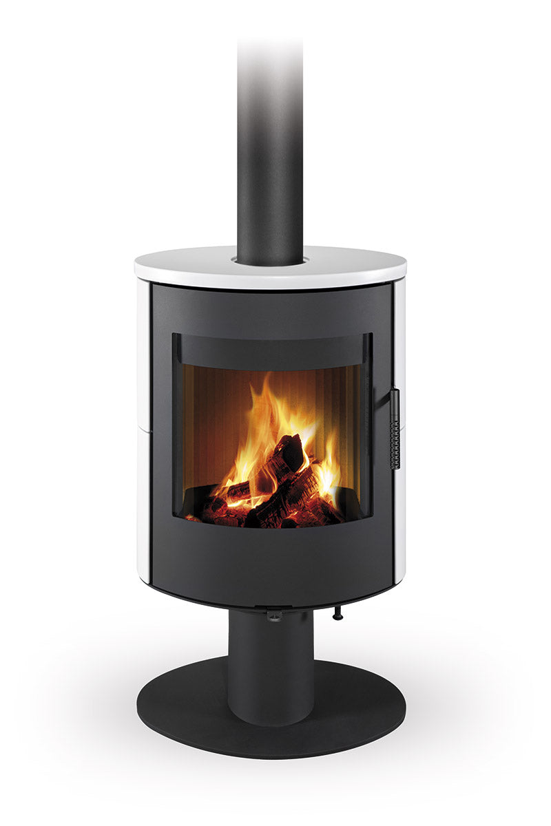 Soba lemne ceramica rotativa Romotop Ovalis T 10