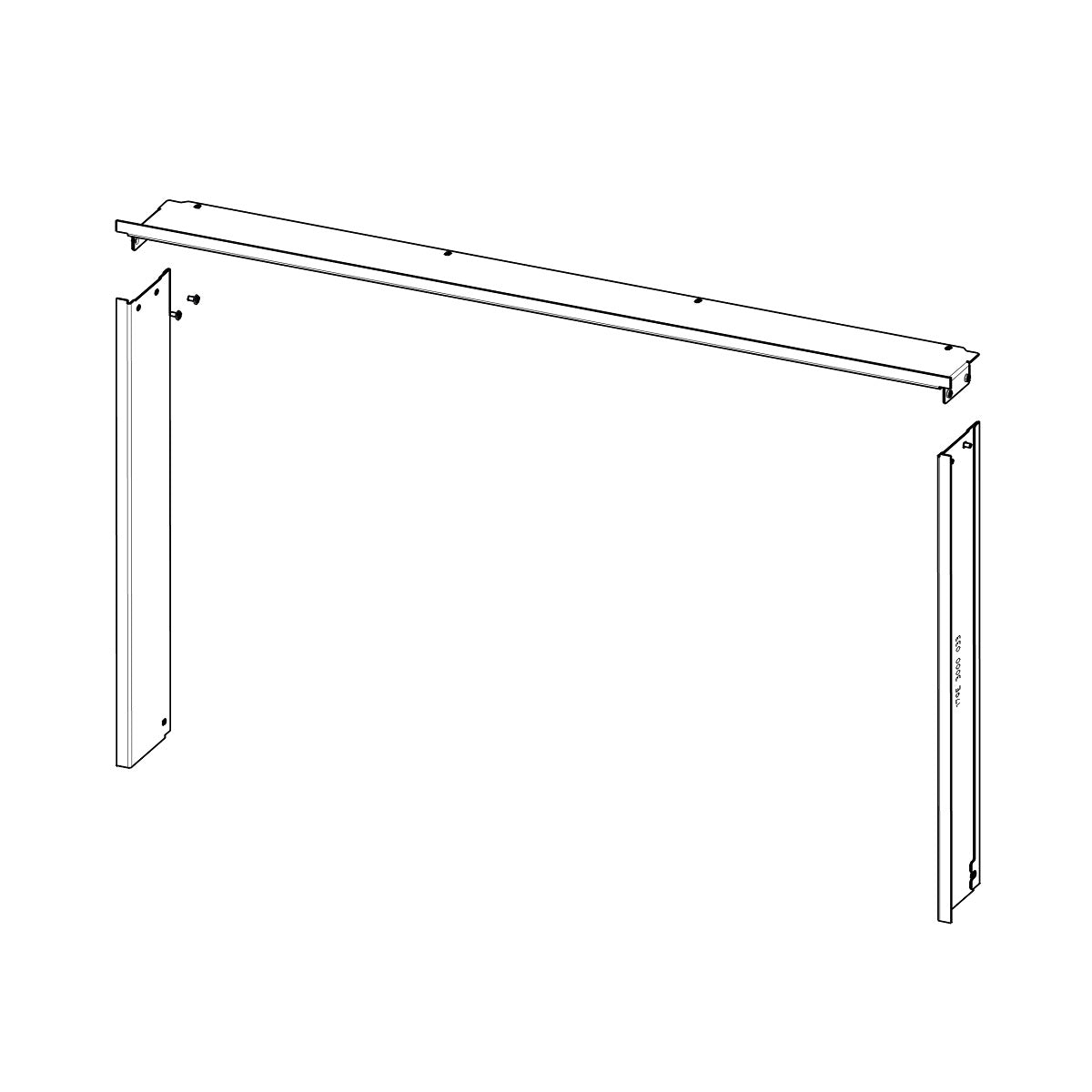Rama pentru focar pe lemne H3LF RAM11 - standard, finisaj modern, compatibila cu seminee pe lemne