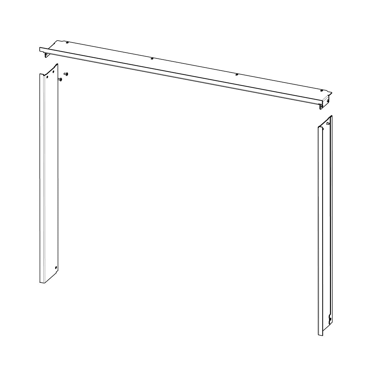 Rama pentru focar pe lemne H3LJ RAM11 - standard, finisaj modern, compatibila cu seminee pe lemne