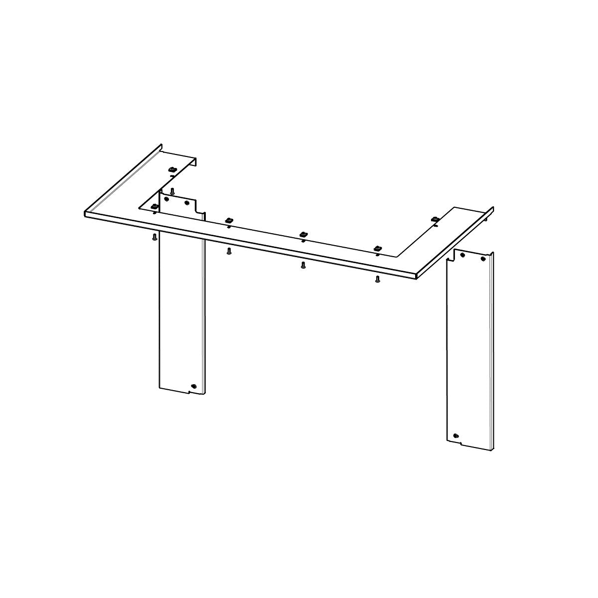 Rama pentru focar pe lemne HC3LH RAM11 - standard, finisaj modern, compatibila cu seminee pe lemne