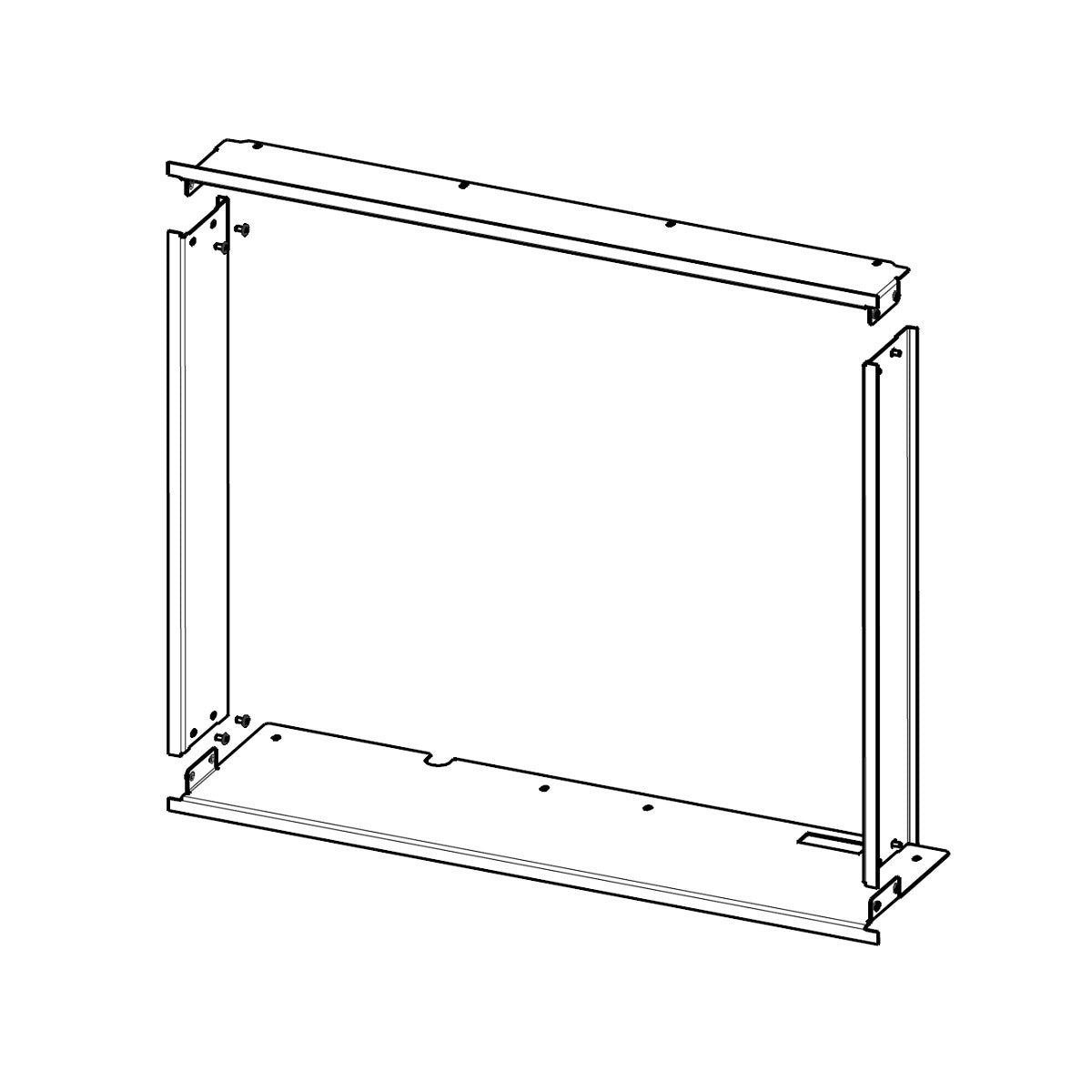 Rama pentru focar pe lemne H3LE RAM12 - standard, finisaj modern, compatibila cu seminee pe lemne