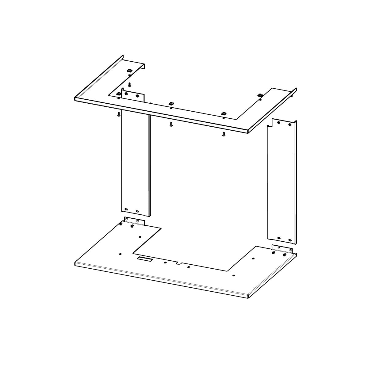 Rama pentru focar pe lemne HC3LE RAM12 - standard, finisaj modern, compatibila cu seminee pe lemne