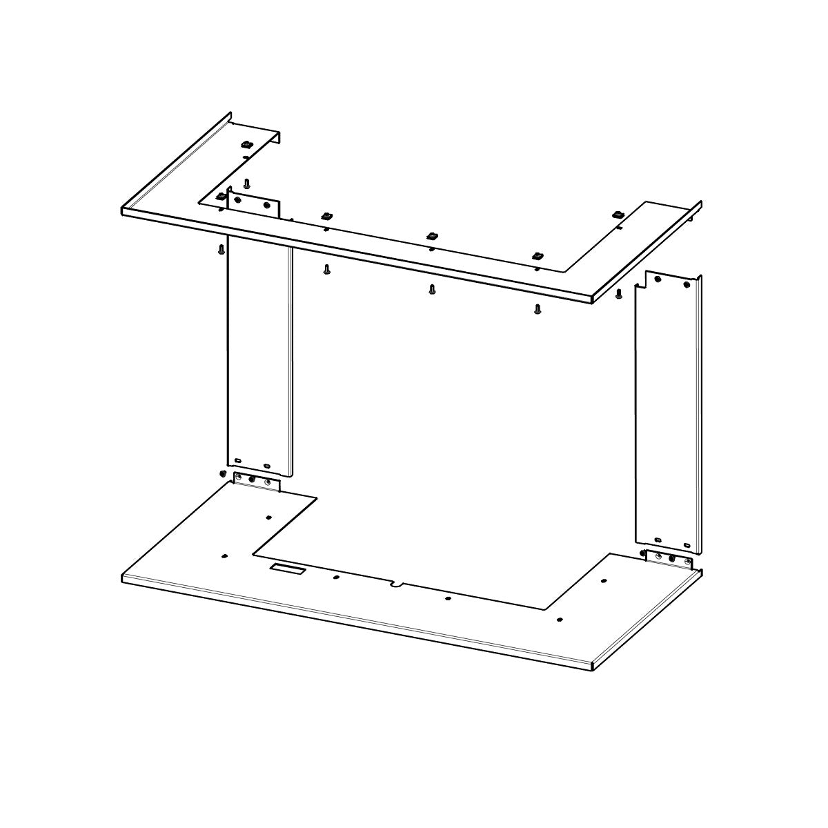 Rama pentru focar pe lemne HC3LH RAM12 - standard, finisaj modern, compatibila cu seminee pe lemne