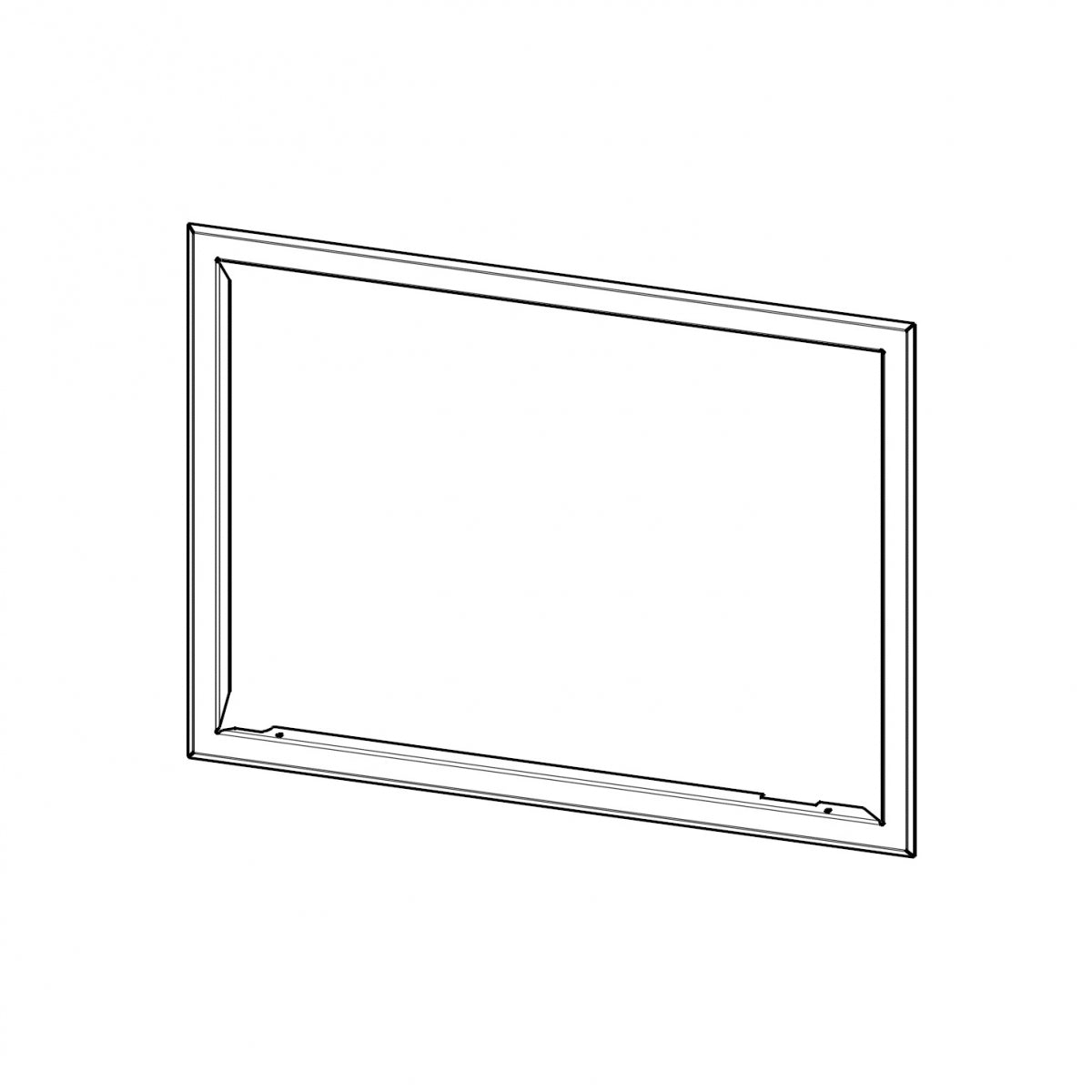 Rama pentru focar pe lemne H3Z RAM06N - standard, finisaj modern, compatibila cu seminee pe lemne