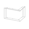 Rama pentru focar pe lemne H R/L 2SG RAM04 - standard, finisaj modern, compatibila cu seminee pe lemne