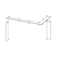 Rama pentru focar pe lemne H R/L 3LF RAM11 - standard, finisaj modern, compatibila cu seminee pe lemne