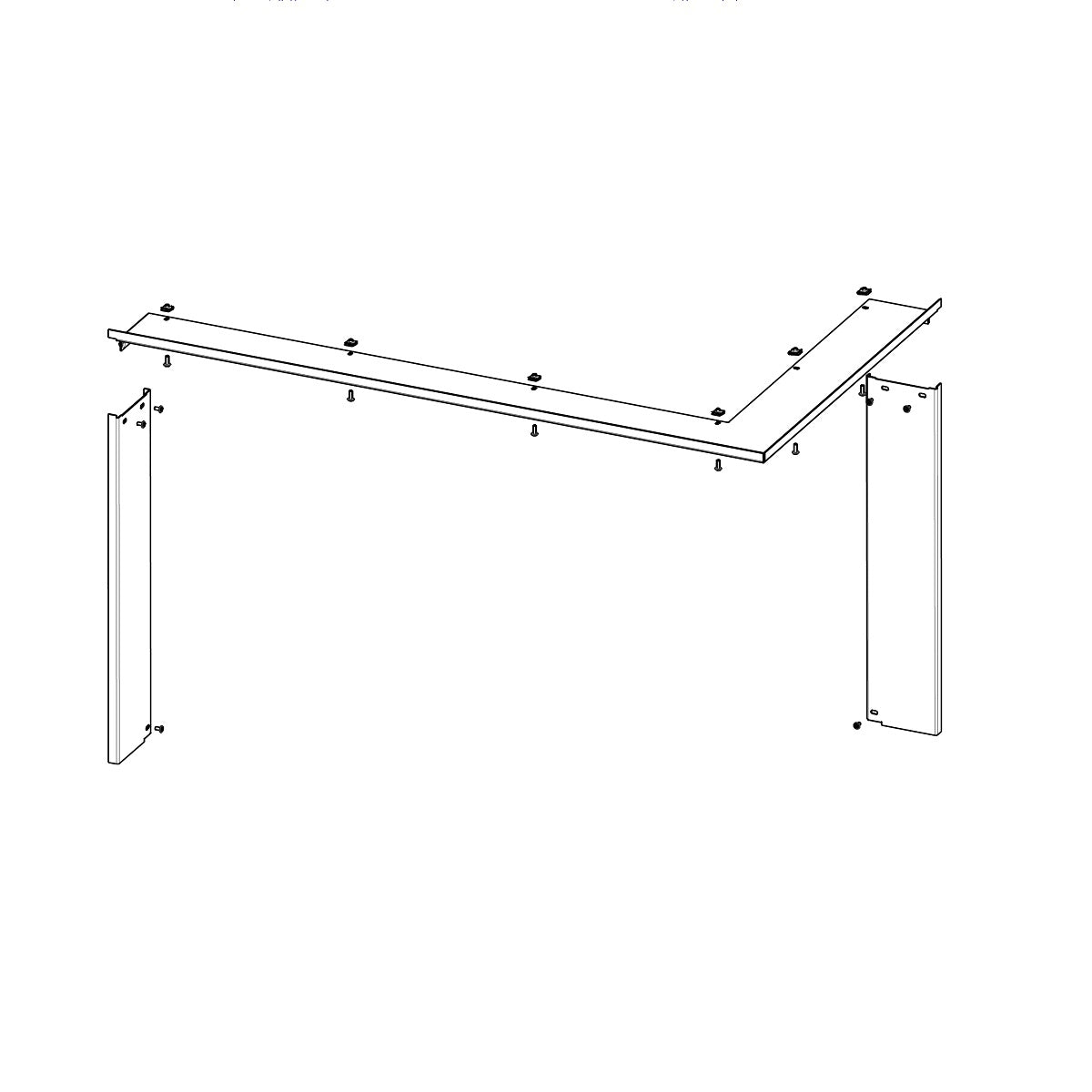 Rama pentru focar pe lemne H R/L 3LF RAM11 - standard, finisaj modern, compatibila cu seminee pe lemne