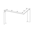 Rama pentru focar pe lemne H R/L 3LF RAM11 - standard, finisaj modern, compatibila cu focar Romotop
