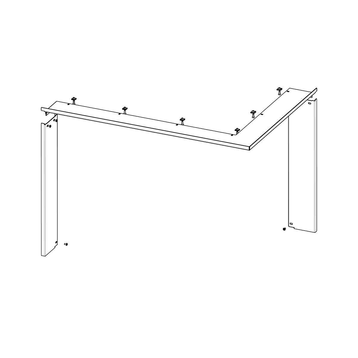 Rama pentru focar pe lemne H R/L 3LF RAM11 - standard, finisaj modern, compatibila cu focar Romotop
