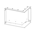 Rama pentru focar pe lemne H R/L 3LG RAM12 - standard, finisaj modern, compatibila cu focar Romotop