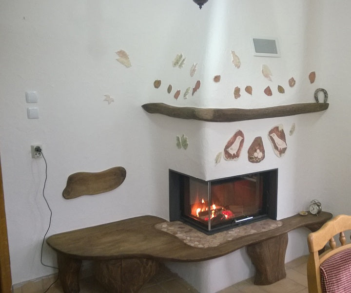 Semineu lemne rustic 2