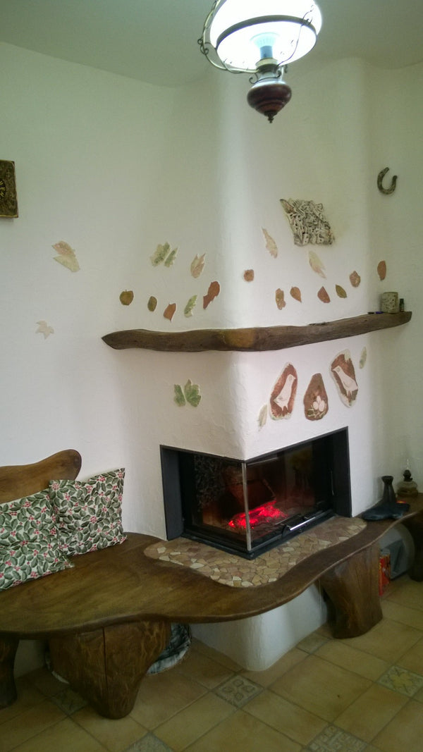 Semineu lemne rustic 2